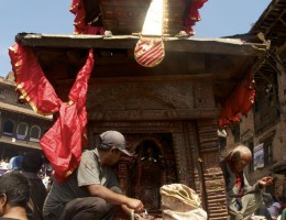 Chariot of Bhairab during Bisket Festival