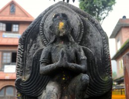 Garudha at Budhanilkantha Temple