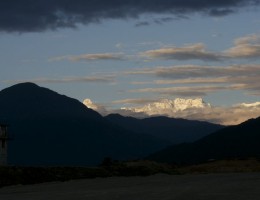 Pathibhara hill and Kumbhakarna Mountaing seen from Suketar