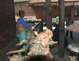 Devotee at Chandeshowori Temple