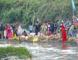 Chhat 2014 at Bagamati - Kupondole