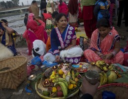 Chhat 2014 at Bagamati - Kupondole