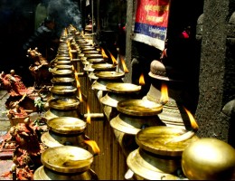 Lights at Dakshinkali Temple