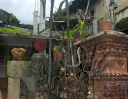 Trishul Offering at Dhaneshwor