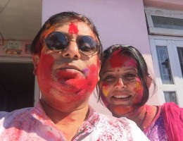 Family Holi 