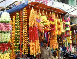 Selling of Offerings in front of Maisthan