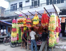 Selling of Offerings in front of Maisthan