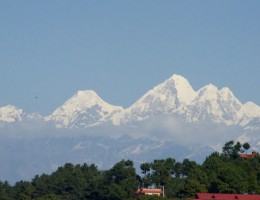 Mountain seen from Nagarkot