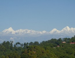 Mountain seen from Nagarkot