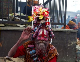 Sadhu at pashupatinath during Shiva Ratri 