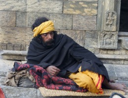 Sadhu at pashupatinath during Shiva Ratri 