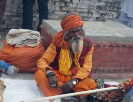 Sadhu at pashupatinath during Shiva Ratri 