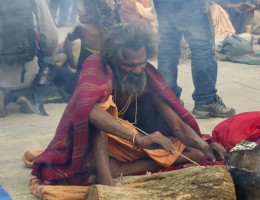 Sadhu at pashupatinath during Shiva Ratri 