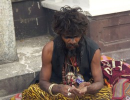 Sadhu at pashupatinath during Shiva Ratri 