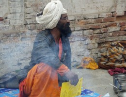 Sadhu at pashupatinath during Shiva Ratri 