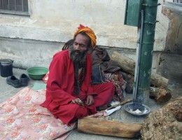 Sadhu at pashupatinath during Shiva Ratri 