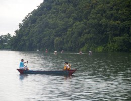 Boating at Fewa Lake