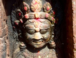 Bhairab at Tripureshwor Mahadev temple