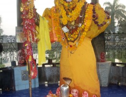 A rare statue of Mahadev with must ache at Bageshowori Devi temple area 