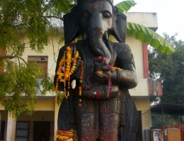 Rare Standing Ganesh at the Bageshowori Devi Temple