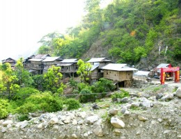 Temple area local village