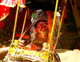 Chariot of Bhairab during Bisket Festival