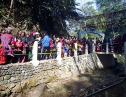 Line at Chabdi Barahi Temple 