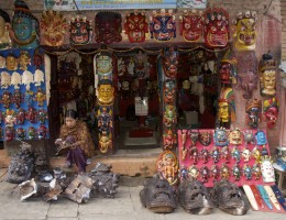 Mask Selling at Changu Narayan Temple