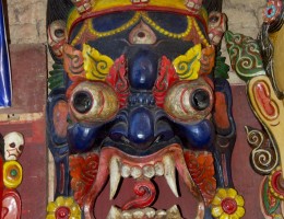 Mask Selling at Changu Narayan Temple 