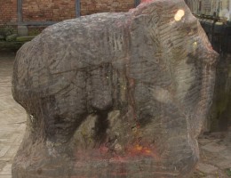 Elephant at  Changu Narayan Temple area