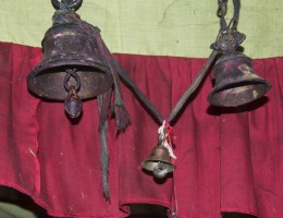 Bells at Panchakanya Mai Temple 