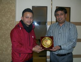 Felicitation to the team of Manjari Album - Bishwa Nepali