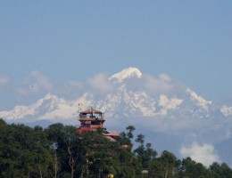 Mountain seen from Nagarkot