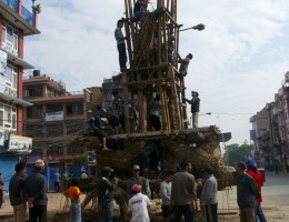 Making Chariot of Rato Machendranath