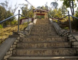 about 200 stairs to reach the temple
