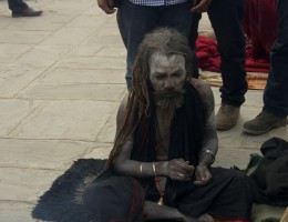 Sadhu at pashupatinath during Shiva Ratri 