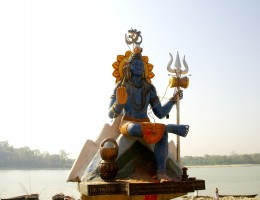 Shiva at the bank of Narayani River
